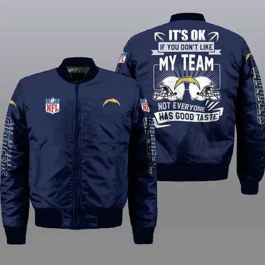 Los Angeles Chargers Bomber Jacket Full Size YQ39