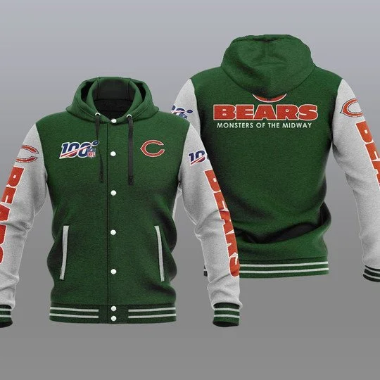 Chicago Bears Baseball Jacket TW33 - Image 2