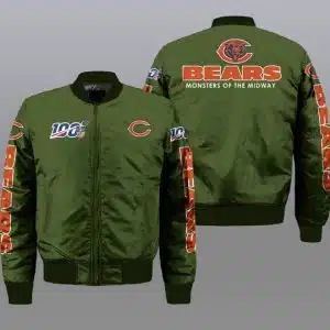 Chicago Bears Bomber Jacket Full Size YV88