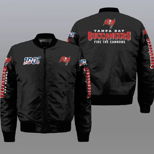 Tampa Bay Buccaneers Bomber Jacket Full Size QW29