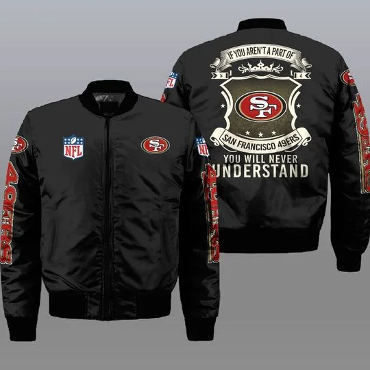 San Francisco 49ers Bomber Jacket Full Size PN89
