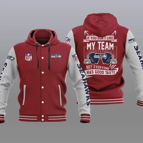 Seattle Seahawks Baseball Jacket MX83 - Image 2