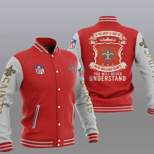 New Orleans Saints Baseball Jacket GG21