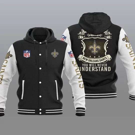 New Orleans Saints Baseball Jacket EE23 - Image 2