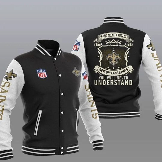 New Orleans Saints Baseball Jacket EE23
