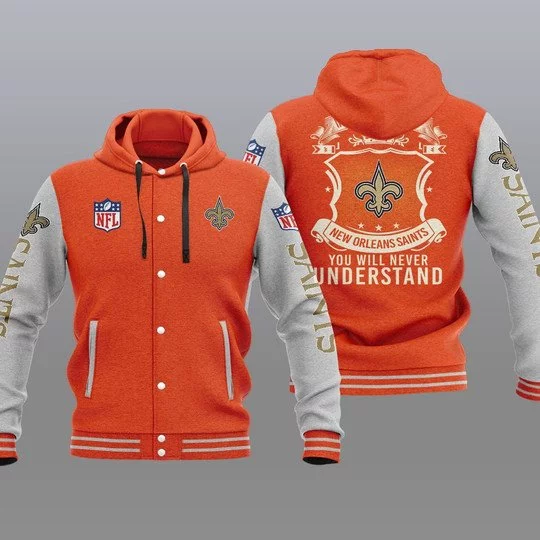 New Orleans Saints Baseball Jacket OJ26 - Image 2