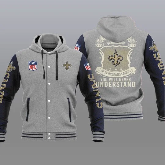 New Orleans Saints Baseball Jacket LG77 - Image 2