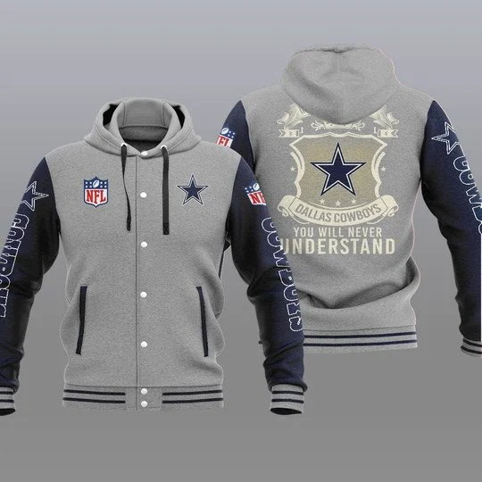Dallas Cowboys Baseball Jacket QM12 - Image 2