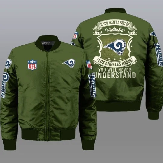 Los Angeles Rams Bomber Jacket Full Size NB22