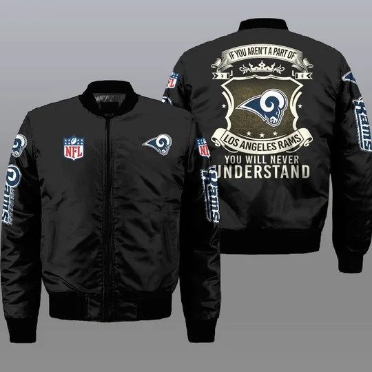 Los Angeles Rams Bomber Jacket Full Size KN90