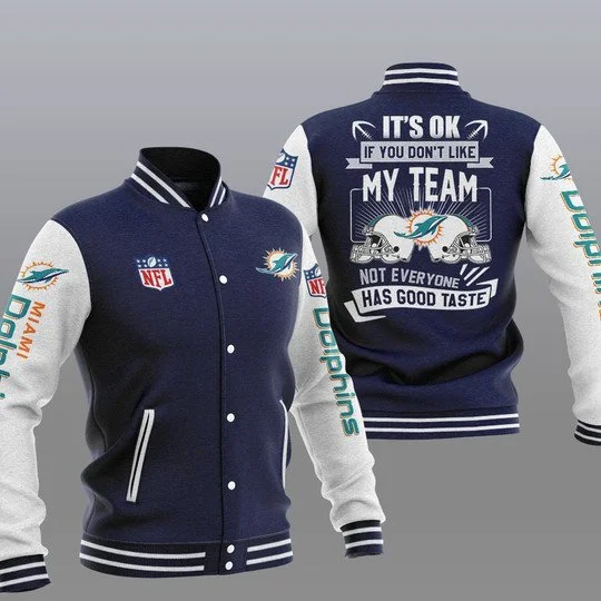 Miami Dolphins Baseball Jacket JX83
