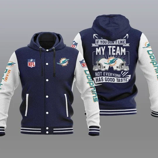 Miami Dolphins Baseball Jacket JX83 - Image 2