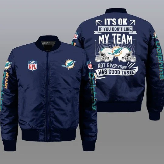 Miami Dolphins Bomber Jacket Full Size NX62