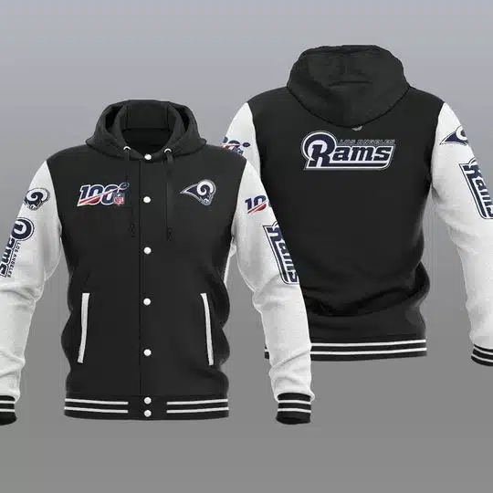 Los Angeles Rams Baseball Jacket XK48 - Image 2