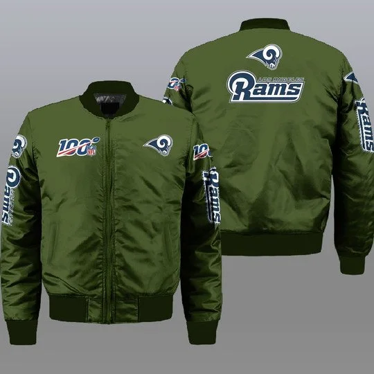 Los Angeles Rams Bomber Jacket Full Size CU22