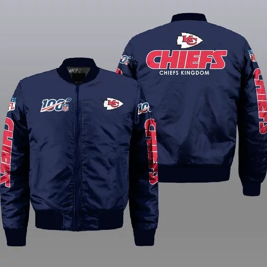 Kansas City Chiefs Bomber Jacket Full Size JR03