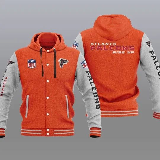Atlanta Falcons Baseball Jacket MB21 - Image 2