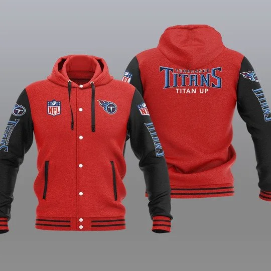 Tennessee Titans Baseball Jacket QN37 - Image 2