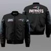 New England Patriots Bomber Jacket Full Size SM48