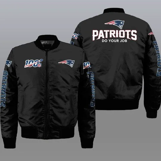 New England Patriots Bomber Jacket Full Size SM48
