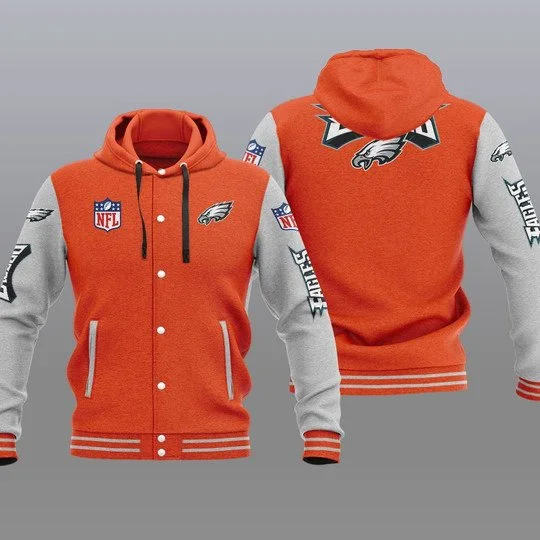 Philadelphia Eagles Baseball Jacket BY27 - Image 2