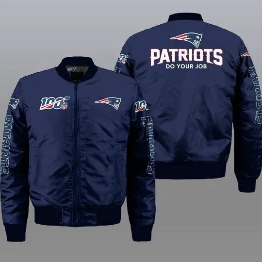 New England Patriots Bomber Jacket Full Size JV26