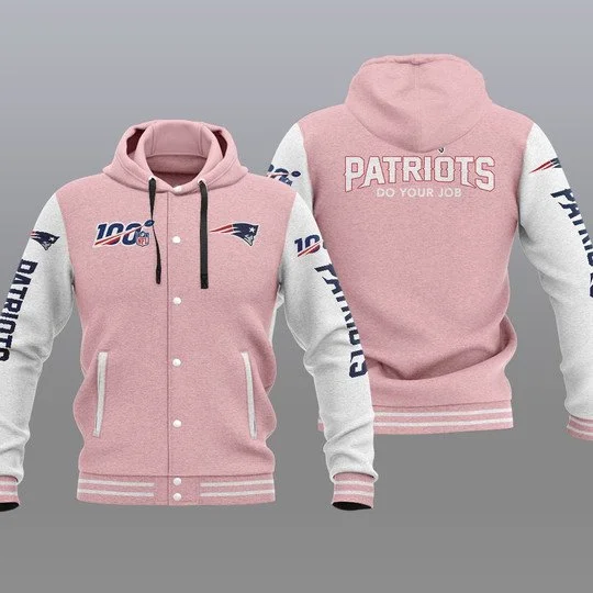 New England Patriots Baseball Jacket IU25 - Image 2