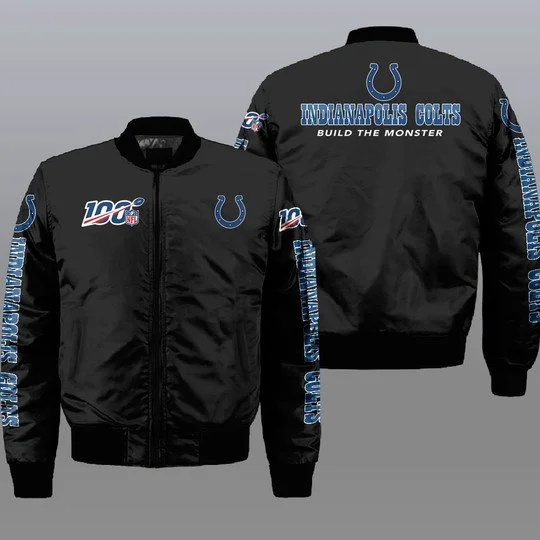 Indianapolis Colts Bomber Jacket Full Size ZO39