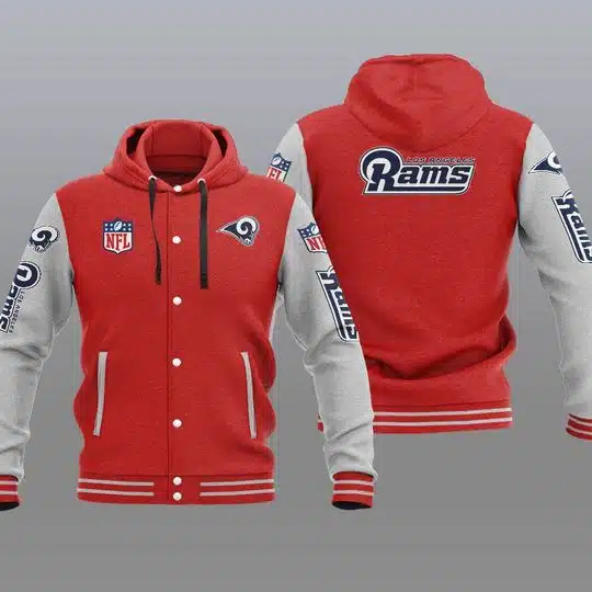 Los Angeles Rams Baseball Jacket WW11 - Image 2