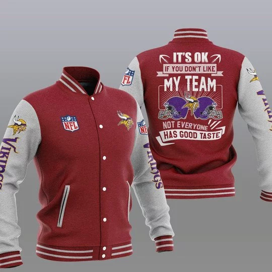 Minnesota Vikings Baseball Jacket JC63