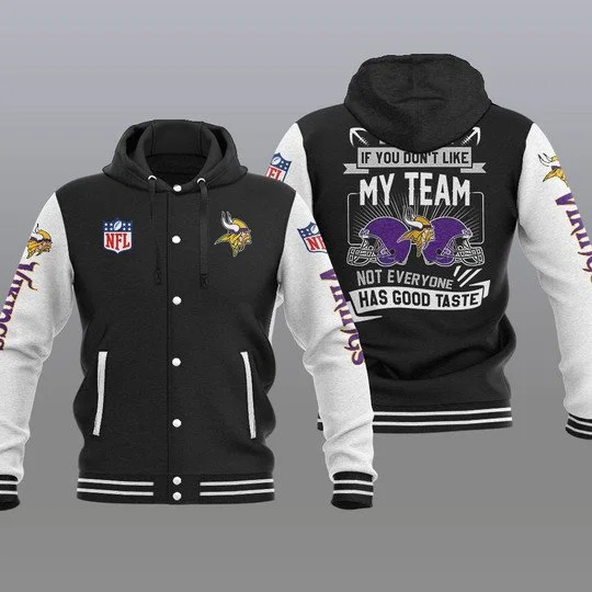 Minnesota Vikings Baseball Jacket UC73 - Image 2