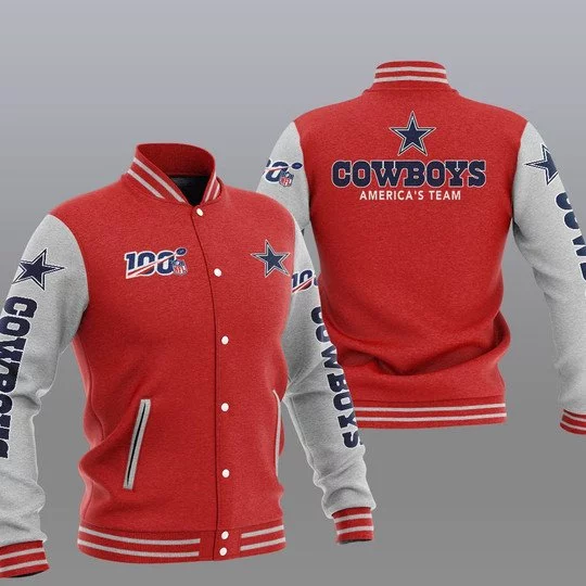 Dallas Cowboys Baseball Jacket YI09