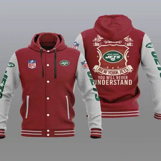 New York Jets Baseball Jacket JN29 - Image 2