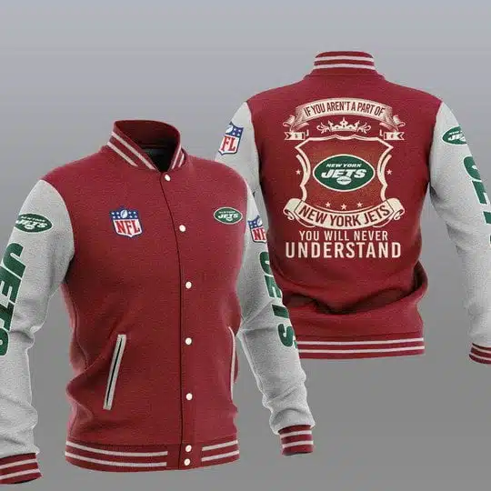 New York Jets Baseball Jacket JN29