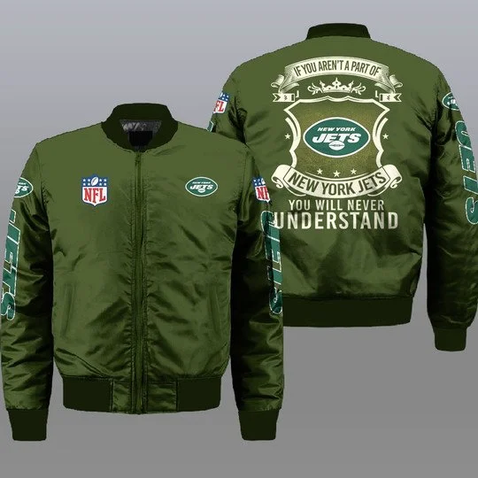 New York Jets Bomber Jacket Full Size TN31