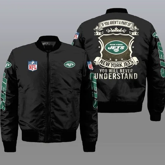 New York Jets Bomber Jacket Full Size LE21
