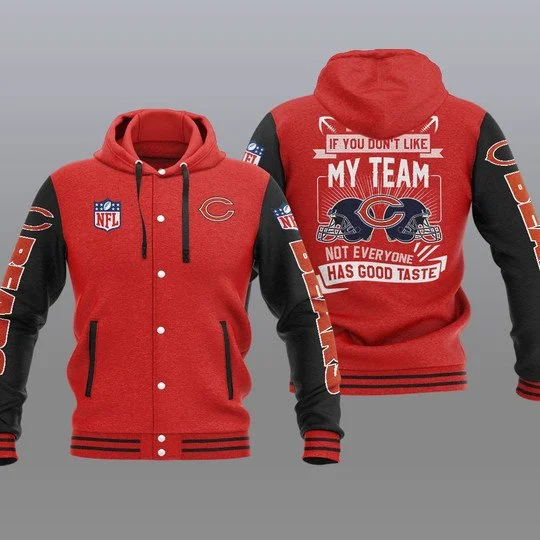 Chicago Bears Baseball Jacket UQ22 - Image 2
