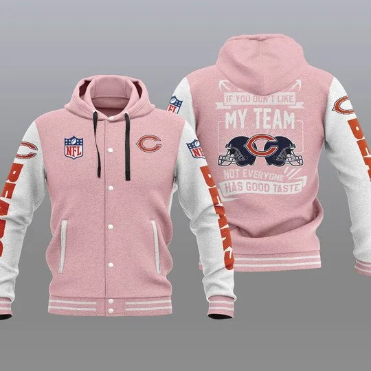 Chicago Bears Baseball Jacket UY79 - Image 2