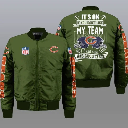 Chicago Bears Bomber Jacket Full Size SP06