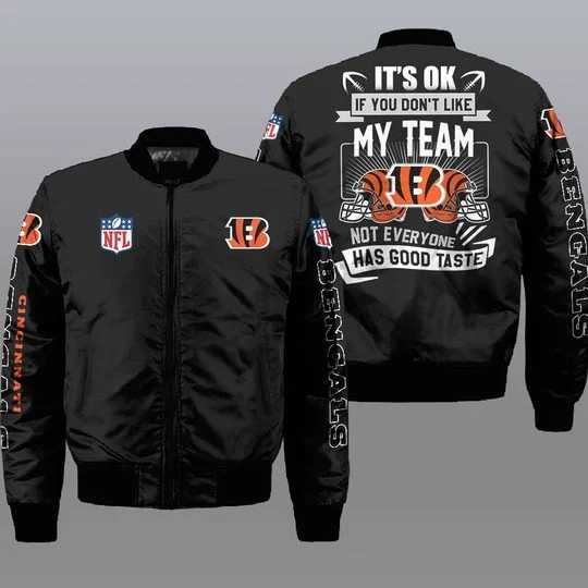 Cincinnati Bengals Bomber Jacket Full Size UW26