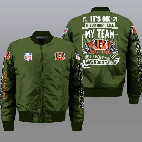 Cincinnati Bengals Bomber Jacket Full Size RC22