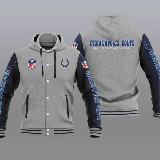 Indianapolis Colts Baseball Jacket CI36 - Image 2