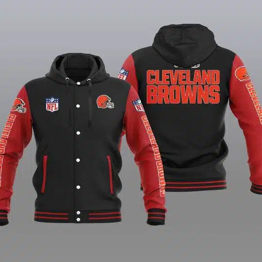 Cleveland Browns Baseball Jacket UP94 - Image 2