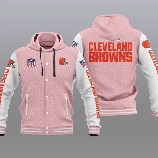 Cleveland Browns Baseball Jacket UV48 - Image 2