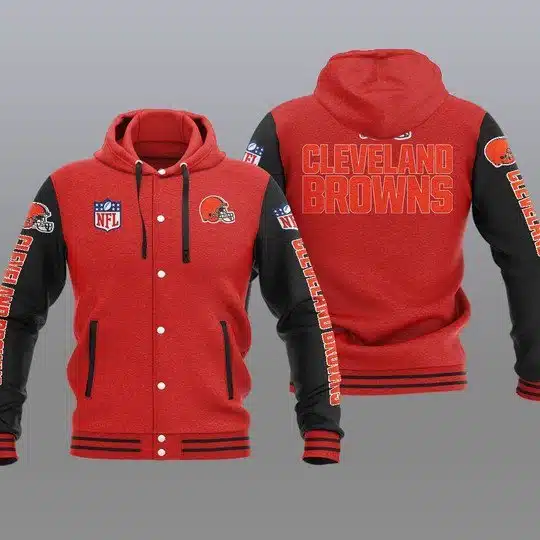 Cleveland Browns Baseball Jacket YE29 - Image 2