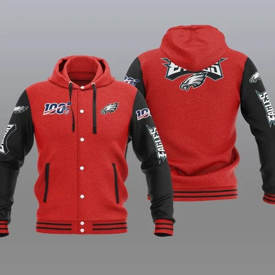 Philadelphia Eagles Baseball Jacket KE84 - Image 2