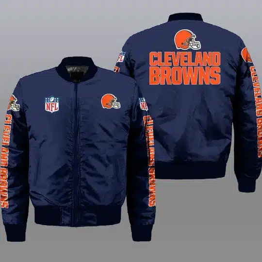 Cleveland Browns Bomber Jacket Full Size CI82