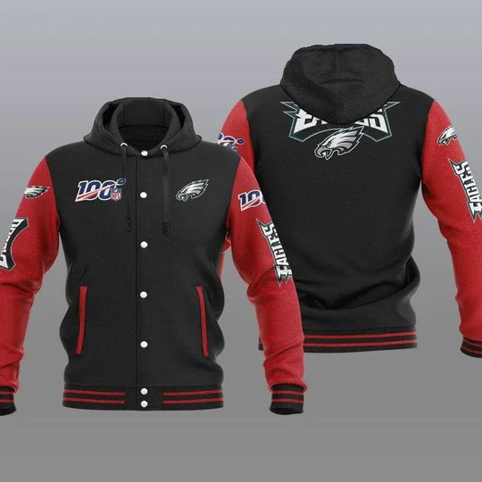 Philadelphia Eagles Baseball Jacket LN81 - Image 2