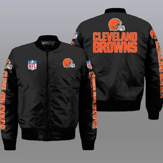 Cleveland Browns Bomber Jacket Full Size TB29