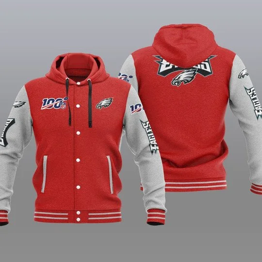Philadelphia Eagles Baseball Jacket HU30 - Image 2